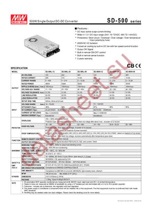 SD-500H-12 datasheet  